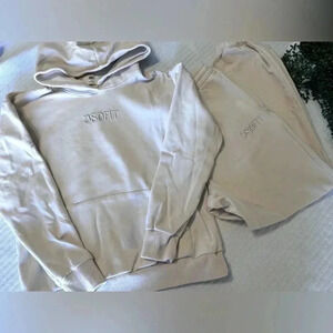 J80Fit Sweatshirt (Med) and Sweatpants (Large) Set in Bone